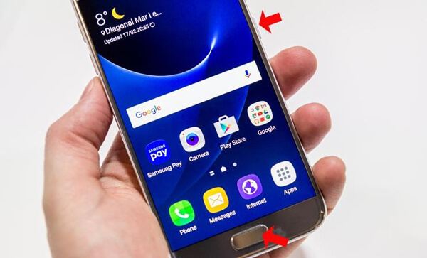 Cómo tomar una captura de pantalla en Galaxy S7/S6/S5/S4