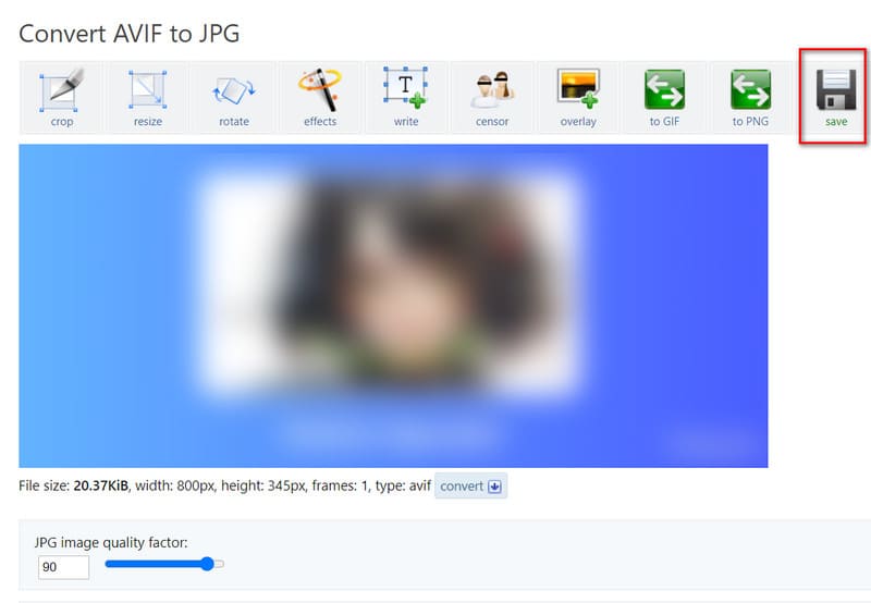 Guardar Ezgif
