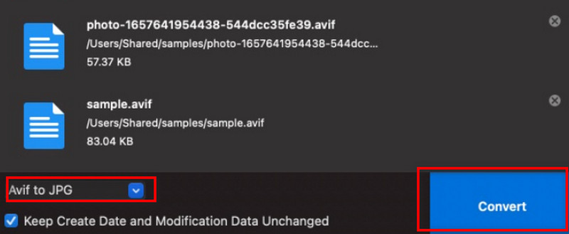 Convertidor Avif para Mac Convertir