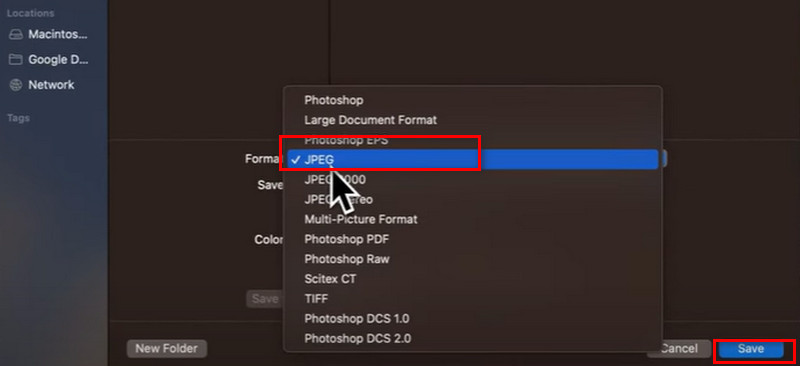 Photoshop Elegir Jpg
