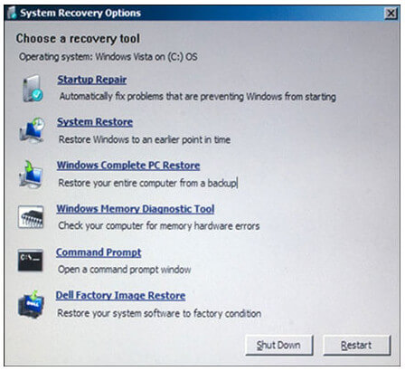 Modo de recuperación Windows 7