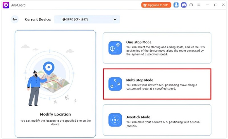 Seleccionar el modo Multi Spot