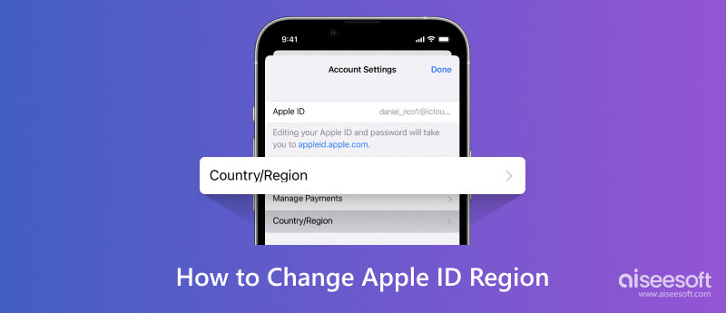 Cambiar región de país de ID de Apple