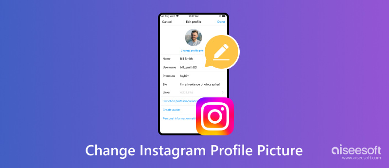 Cambiar la imagen del perfil de Instagram