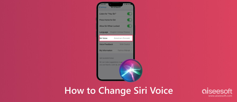 Cambiar la voz de Siri