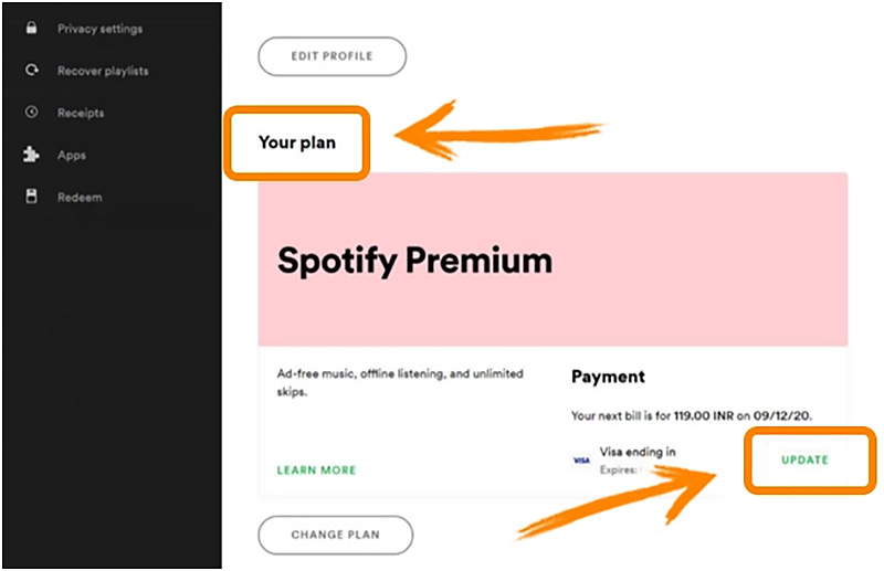 Cambiar ubicación Ubicación de Spotify Premium