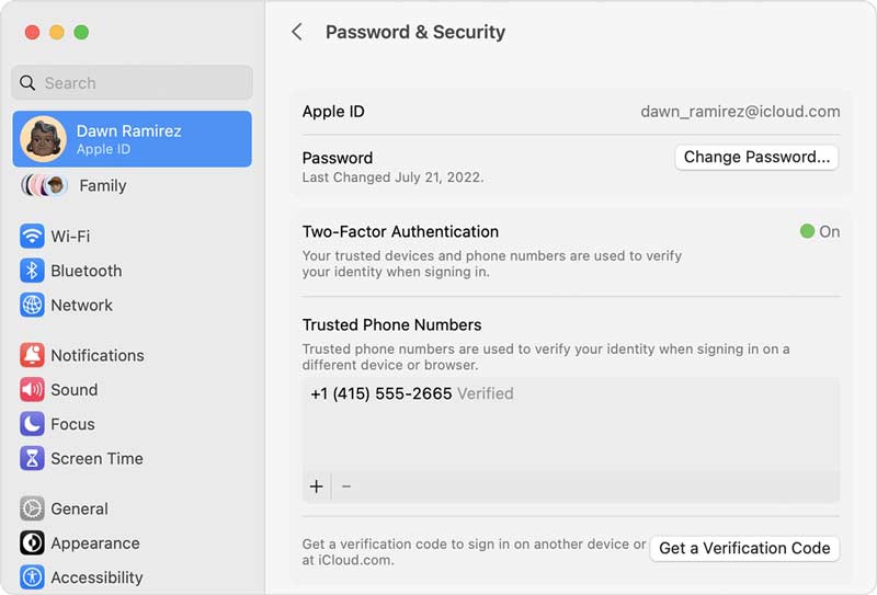 Apple ID Passsword Mac