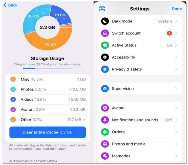 Borrar o restablecer en la configuración