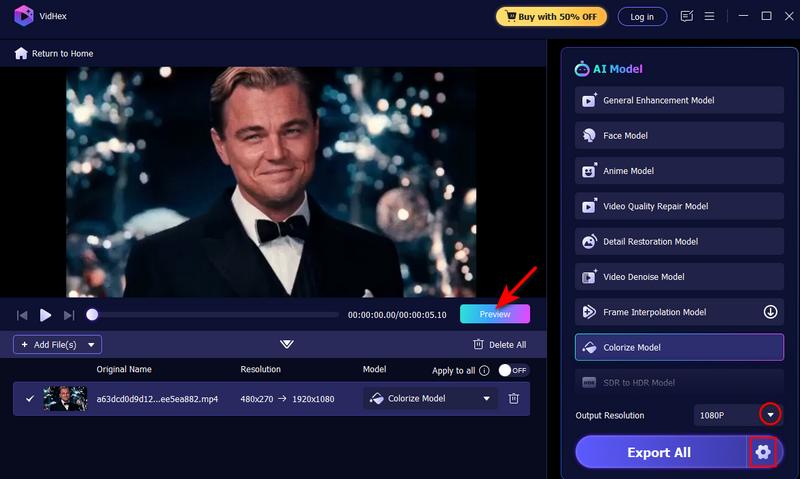 Choose Format And Resolution