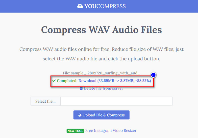 Descargar WAV Comprimido