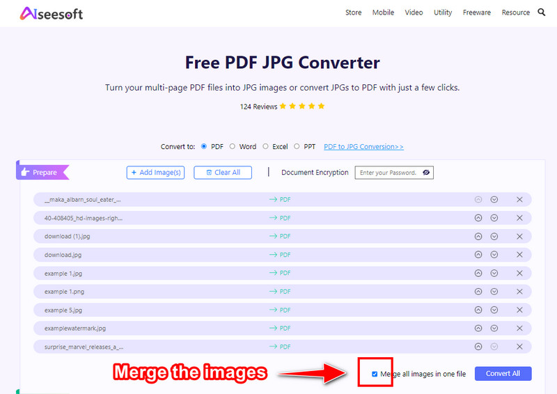 Combinar varios JPG como PDF