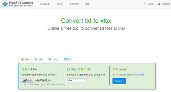 Freefileconvertir texto excel