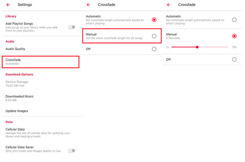 Cómo realizar un fundido cruzado en la configuración de Android