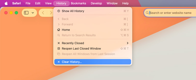 Borrar historial de Safari en Mac