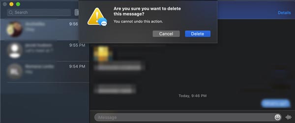 Eliminar un mensaje en Mac