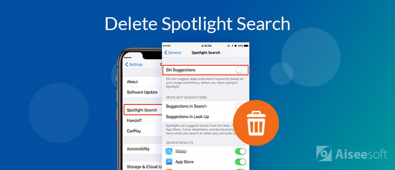 Eliminar Spotlight Search iPhone iPad