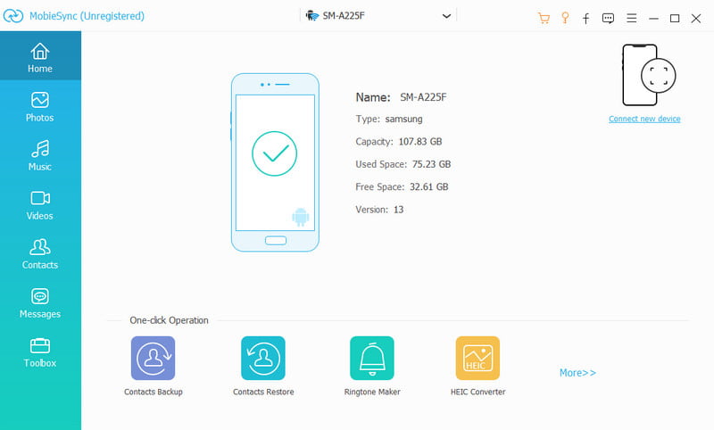 Aiseesoft MobieSync Descargar Conectar Dispositivo