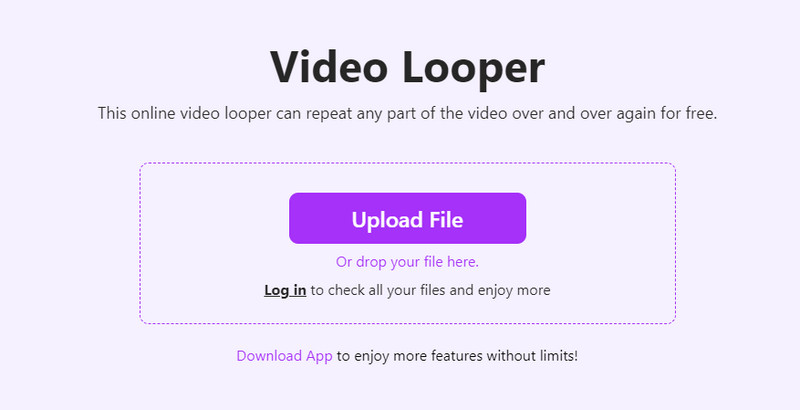 Archivo de carga de Aiseesoft Video Looper