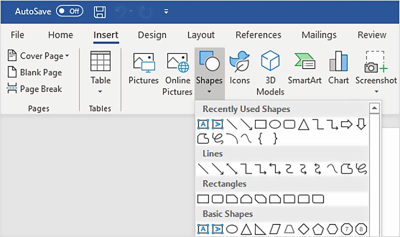 hacer un diagrama de araña en Word