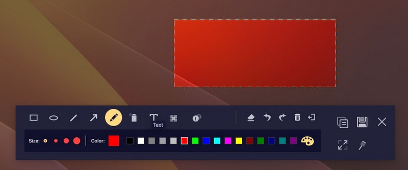Tome capturas de pantalla y edite Mac