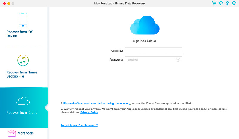 Recuperar datos de iPhone desde iCloud