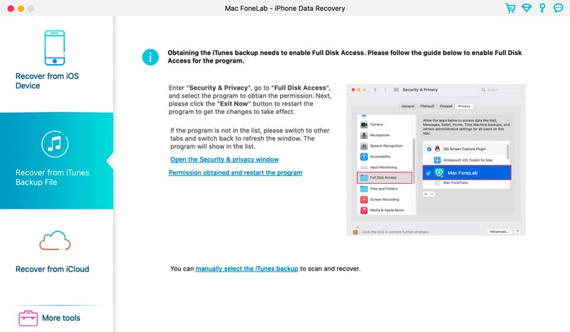 Recuperar datos de iPhone desde la copia de seguridad de iTunes