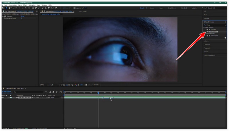 Arrastrar máscara de enfoque en After Effects