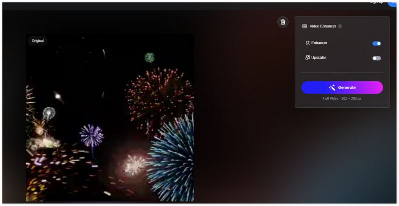 Generar vídeo en Fotor