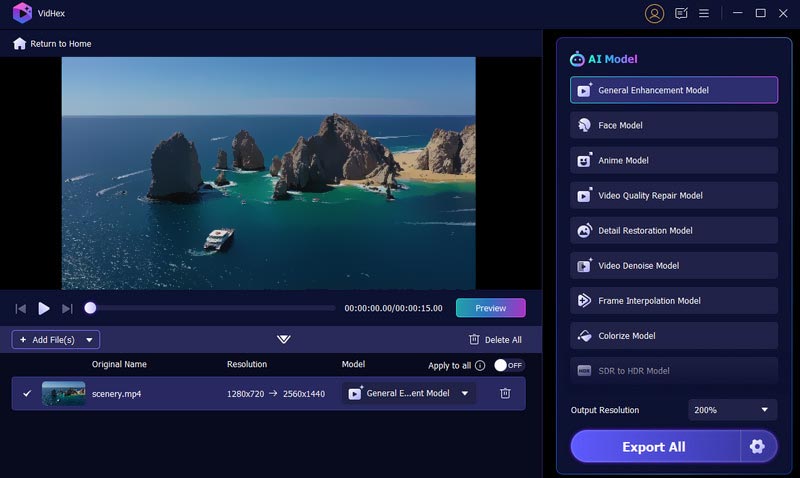 modelo de mejora general de vidhex