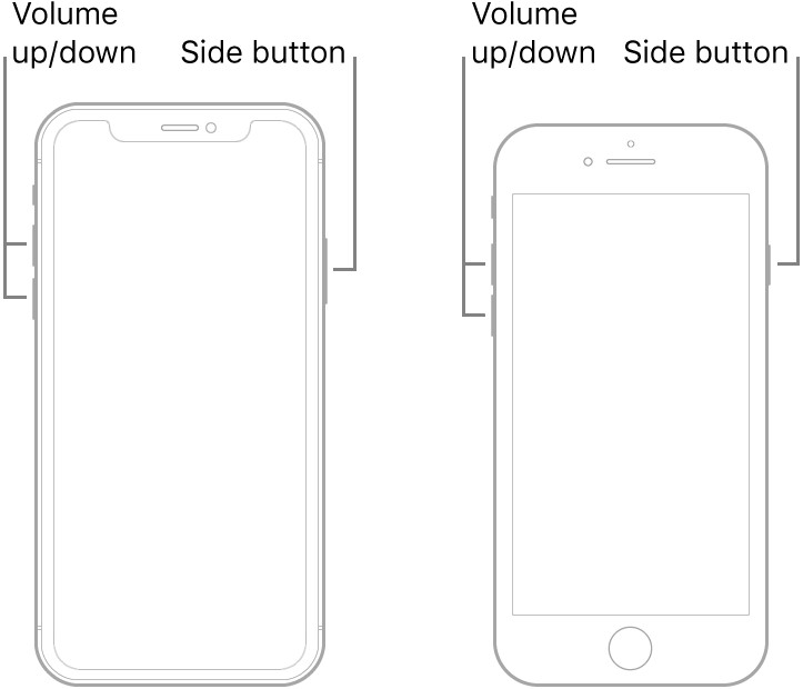 Apagar iPhoneX y iPhone8