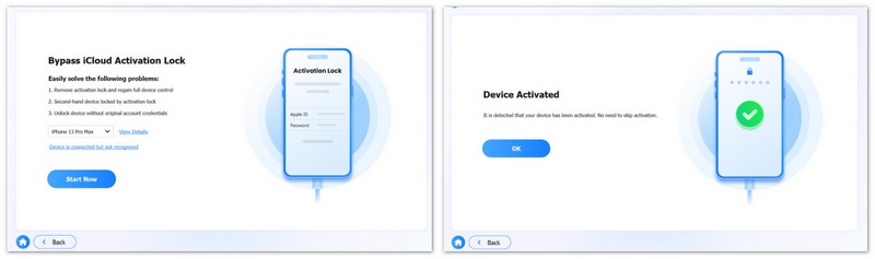Omitir bloqueo de activación