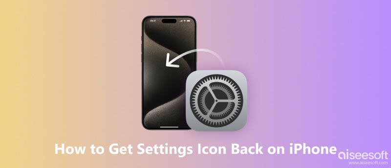 Recuperar el icono de configuración en iPhone