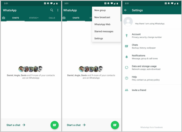 Copia de seguridad de chats de WhatsApp