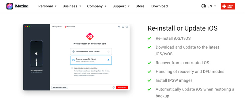 Imazing Reinstalar iOS