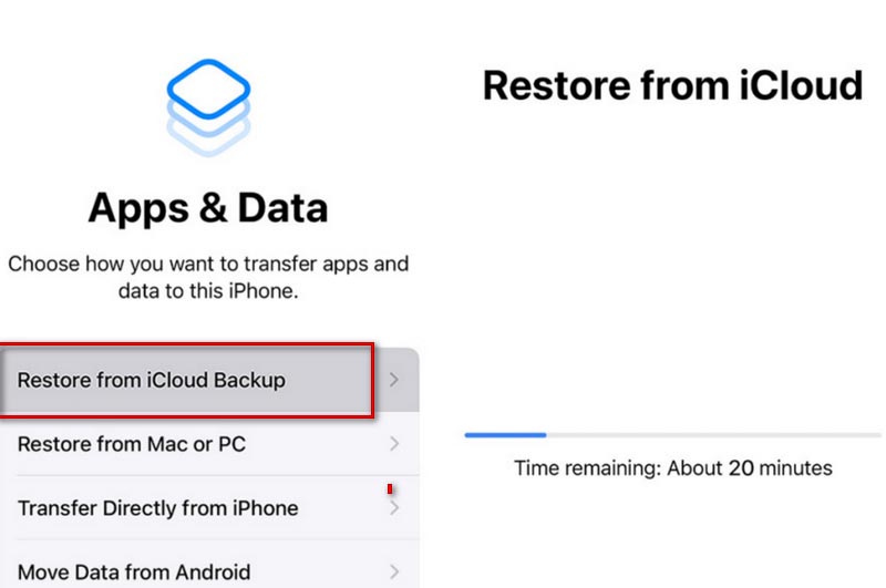 Restaurar iPad desde iCloud