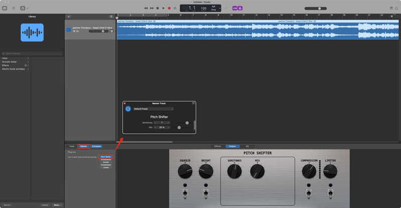 Eliminar voces de una canción con GarageBand