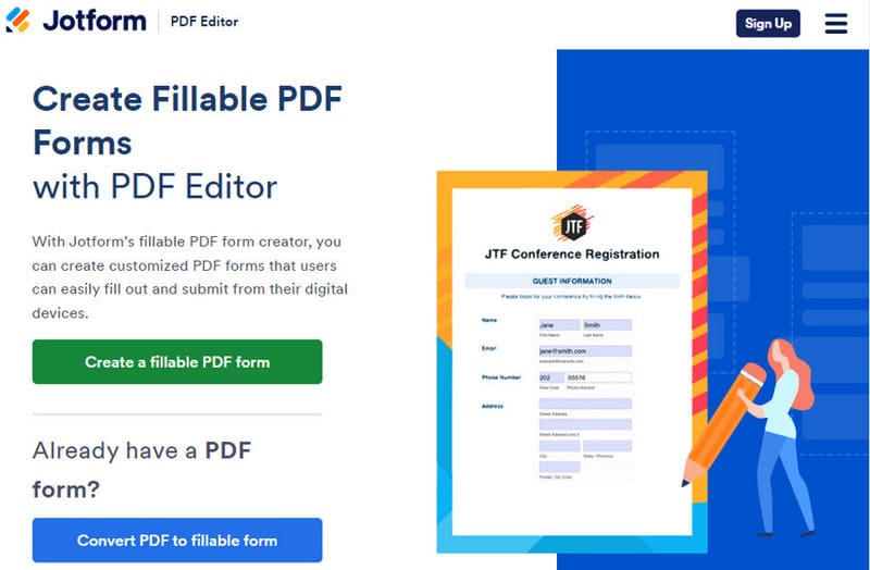 Jotform Crear formularios PDF de películas