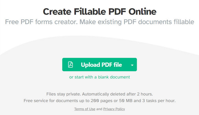 Sejda Crear PDF editable