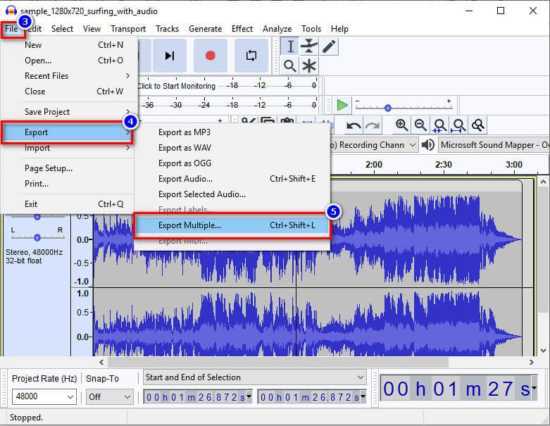 CComenzar a comprimir audio