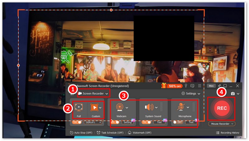 Graba vídeos de reacciones con la webcam