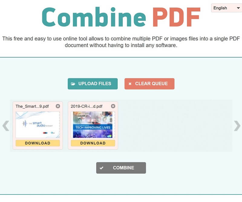 Combinar PDF