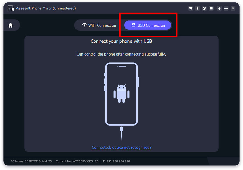 Conectar Android a través de USB