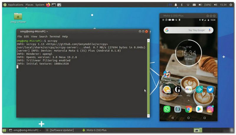 Scrcpy Mirror Android para PC