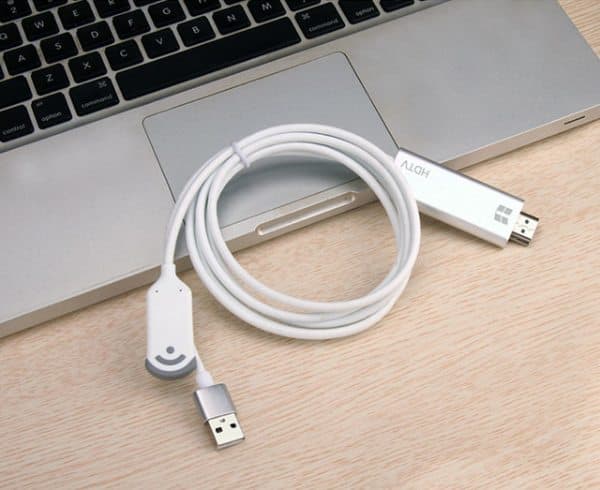 Espejo de pantalla Mac con cable