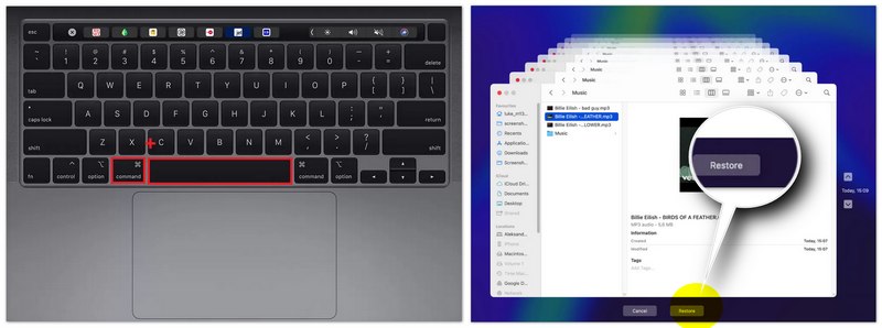 Recuperar música de Time Machine en Mac