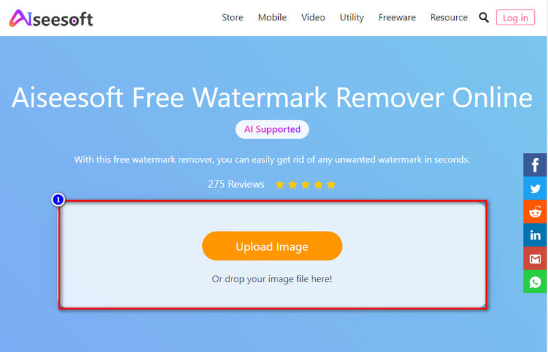 Removedor de marca de agua abierta en línea