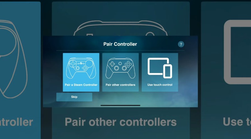 Pair A Controller with the Phone or Skip