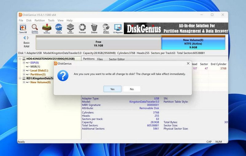 Restaurar particiones con Diskgenius
