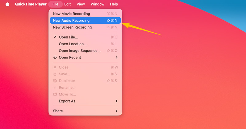 Nueva función de grabación de audio QuickTime en Mac