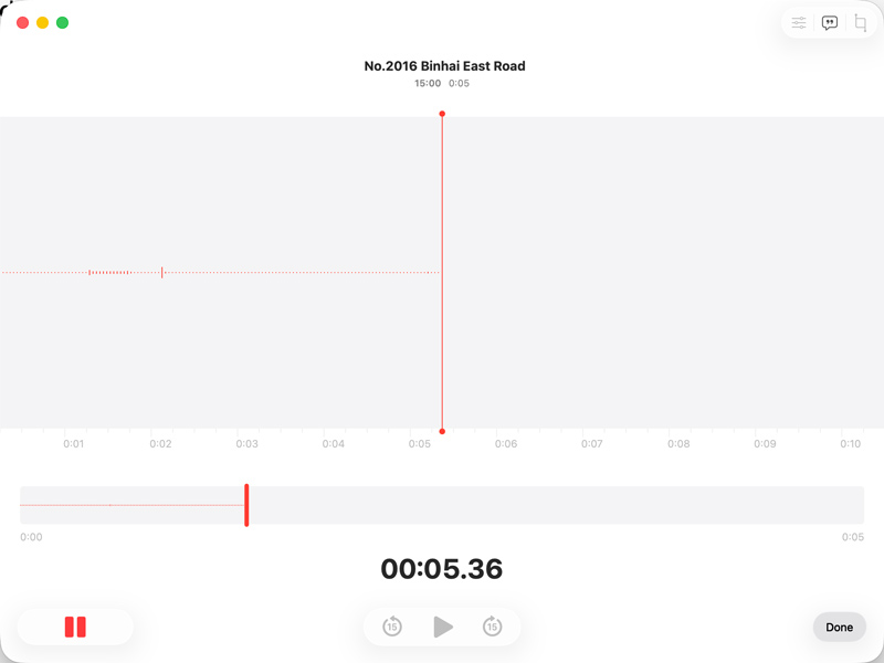Grabar audio con Notas de Voz en Mac